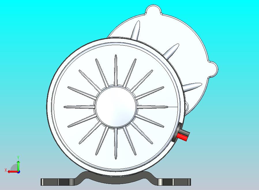 DC 24V直流减速电机MY1016Z 3D模型三维图纸