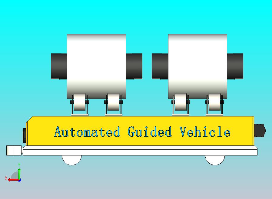 背驮重力AGV小车3D模型