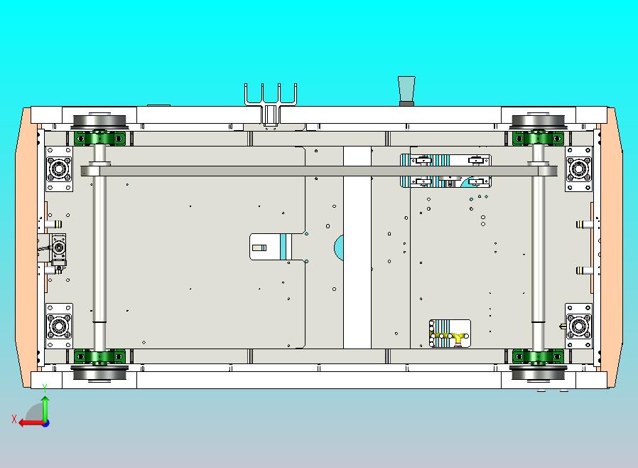 RGV小车集成轨道式车载机器人3D图纸
