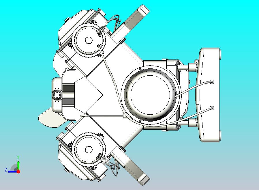 V8发动机三维模型3D图设计