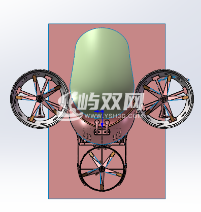 无人机带座三翼