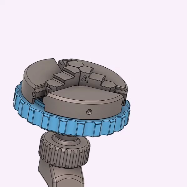 3D打印旋转式爱好台钳夹具