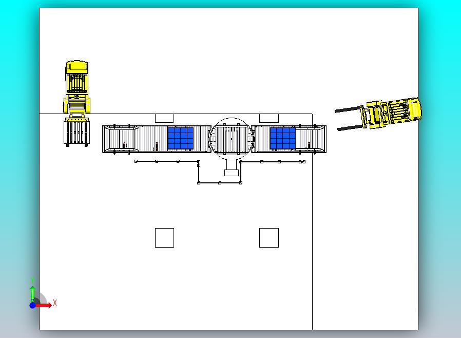 带收缩包装转动辊式输送机的调色板辊式输送机