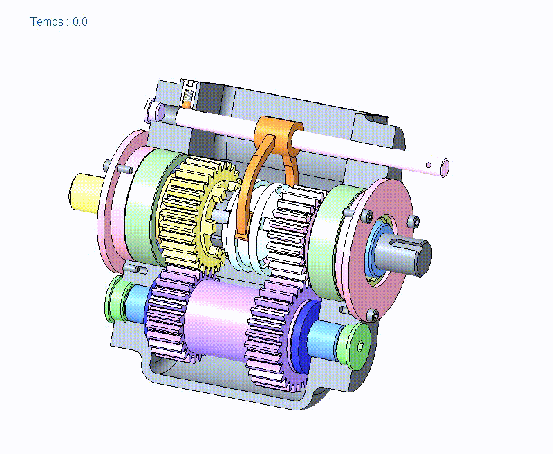 4x4小车齿轮箱结构
