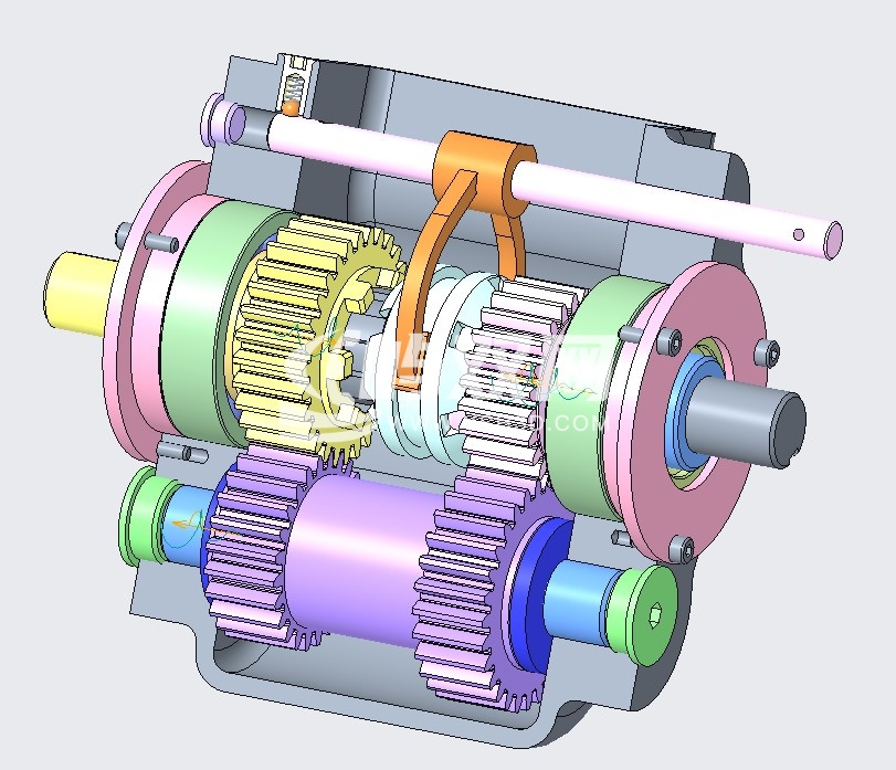 4x4小车齿轮箱结构