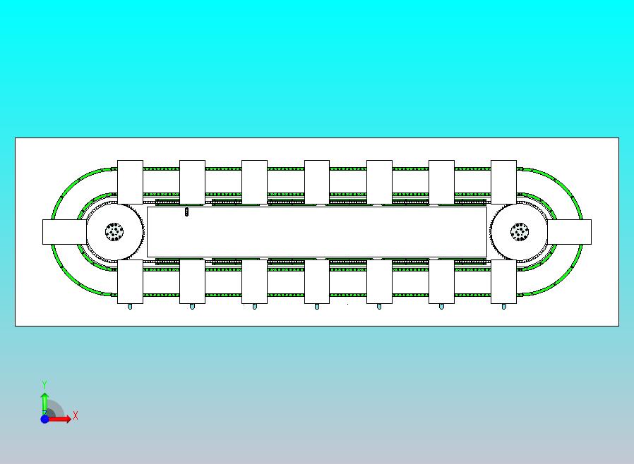 T23-600椭圆链条环形导轨（大板）