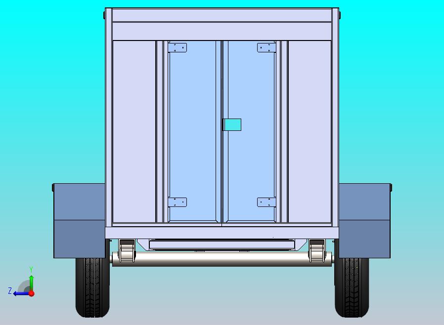 机场行李推车 _行李拖车（GSE）_ 3D模型