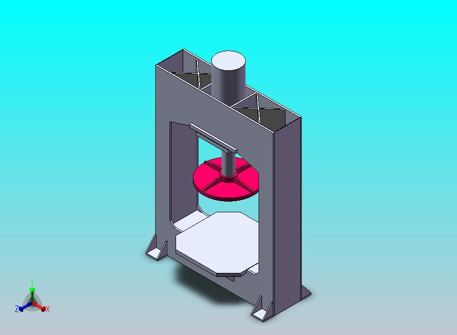 轮胎压力机-solidworks
