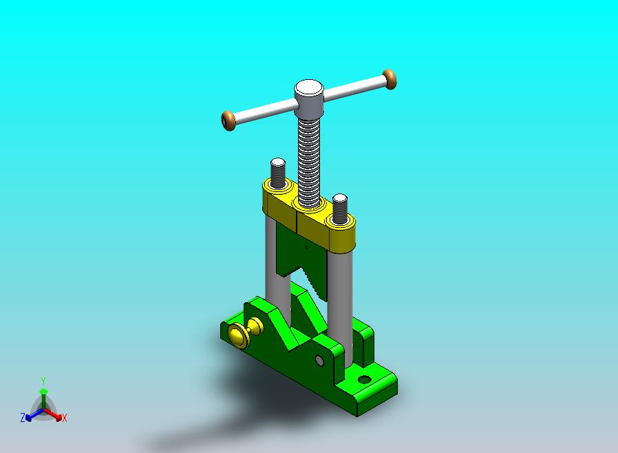 台钳（3D CAD模型）