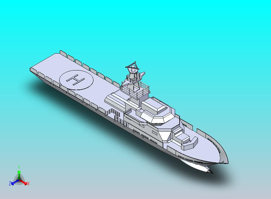 Frigate Ship护卫舰简易模型