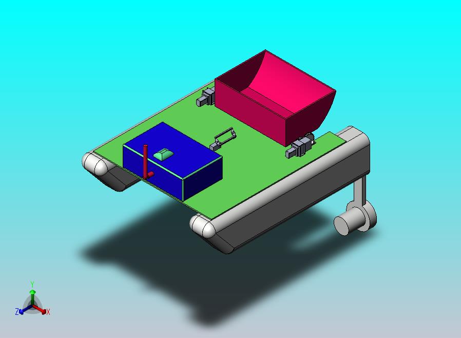 水面清洁机器人（sw+CAD+说明书）