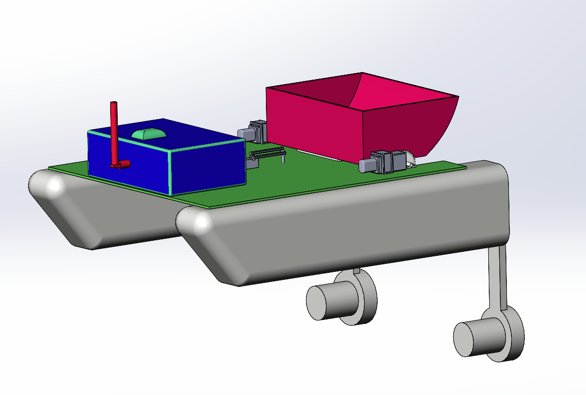 水面清洁机器人（sw+CAD+说明书）