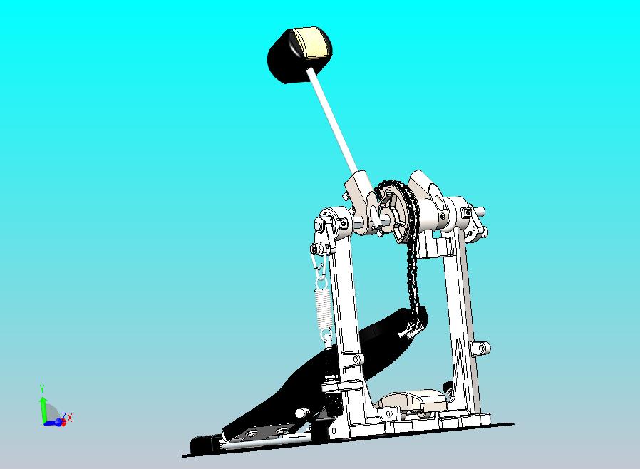 架子鼓爵士鼓低鼓哑鼓踏板单踩踩锤dw7000