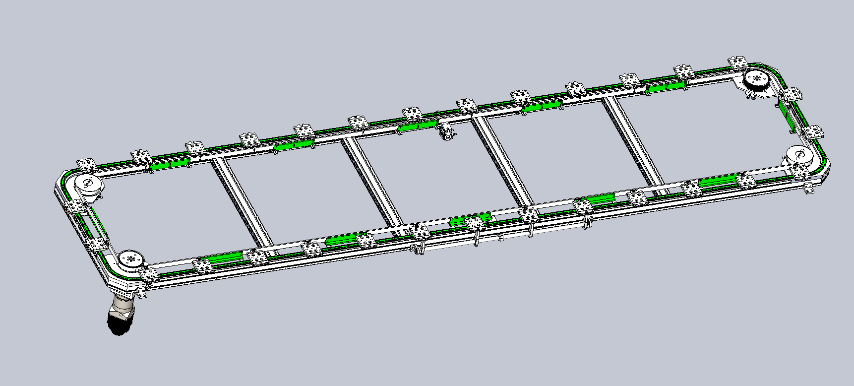 V25-300矩形同步带环形导轨（型材）
