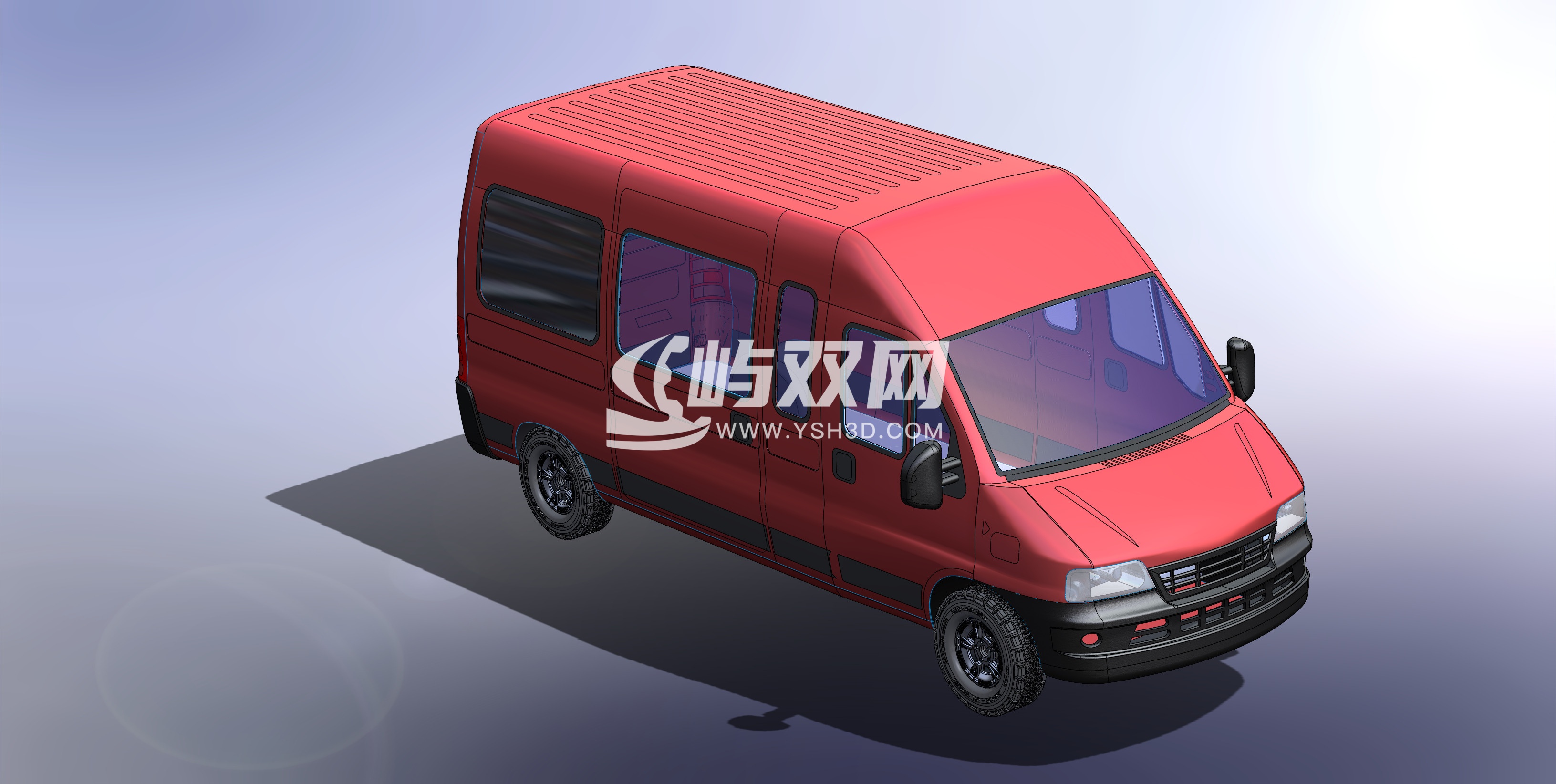厢式货车模型