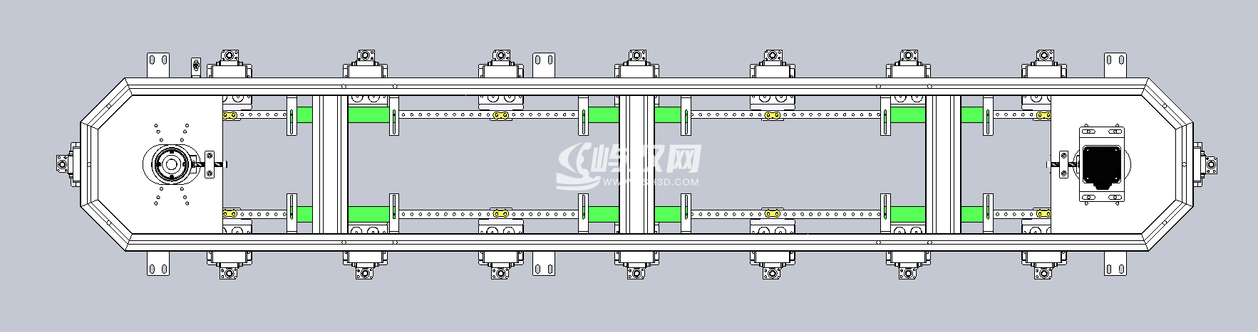 V25-351椭圆链条环形导轨（型材）