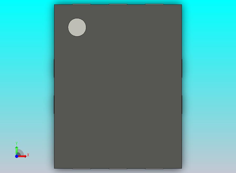 包装UQFN-10的3D模型