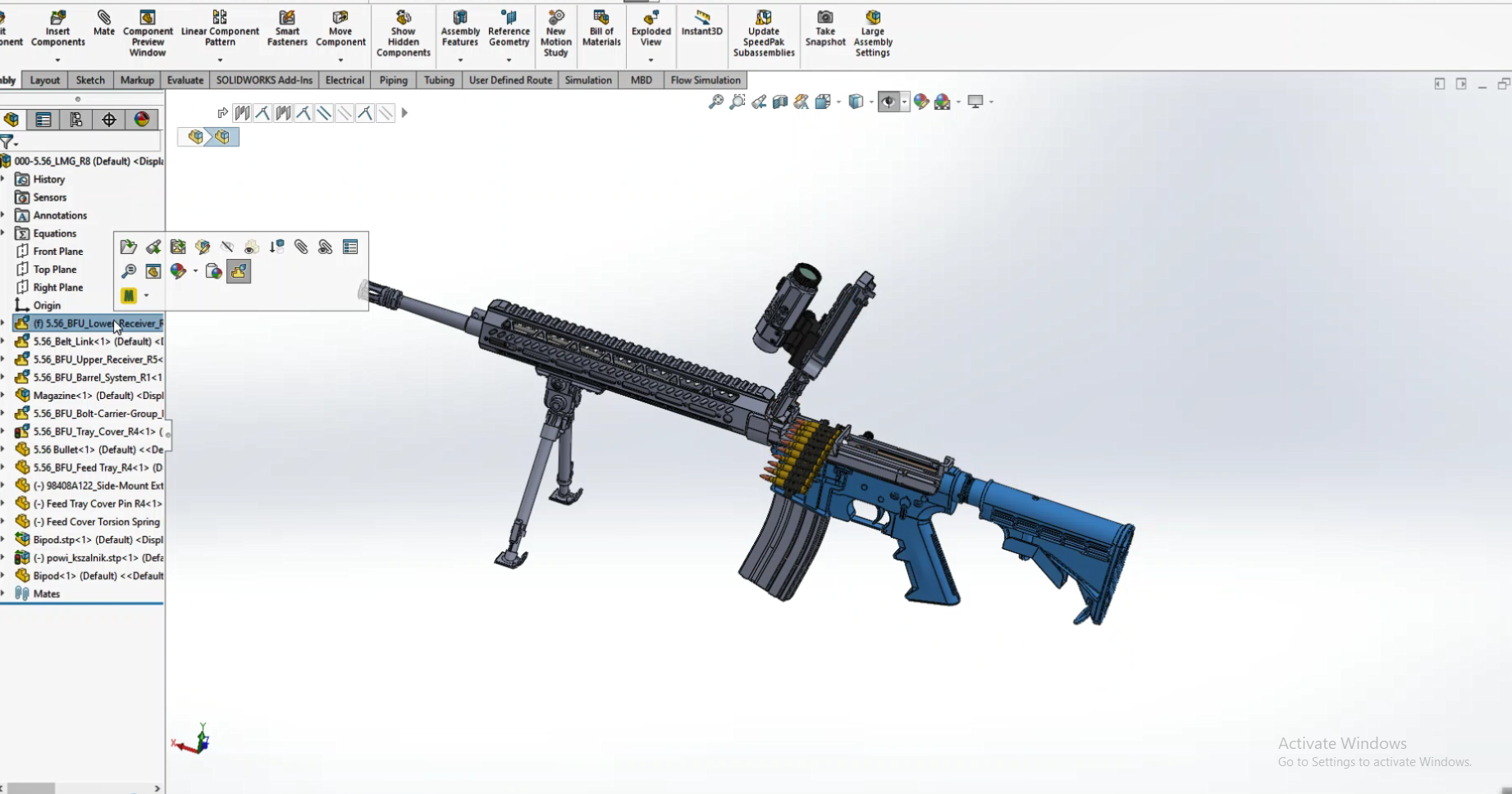 5.56皮带喂养LMG
