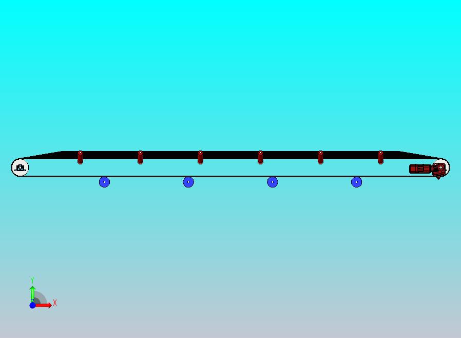 皮带输送机B = 1000，L = 10