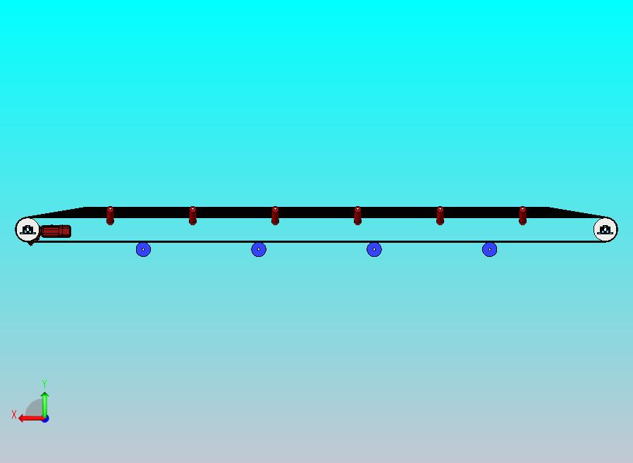 皮带输送机B = 1000，L = 10