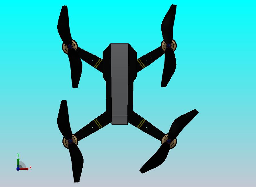 Quadcopter Y1101，带有6''NACA-M18型号螺旋桨