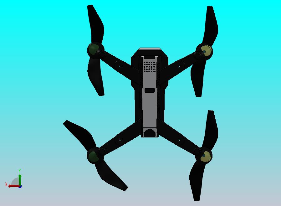 Quadcopter Y1101，带有6''NACA-M18型号螺旋桨