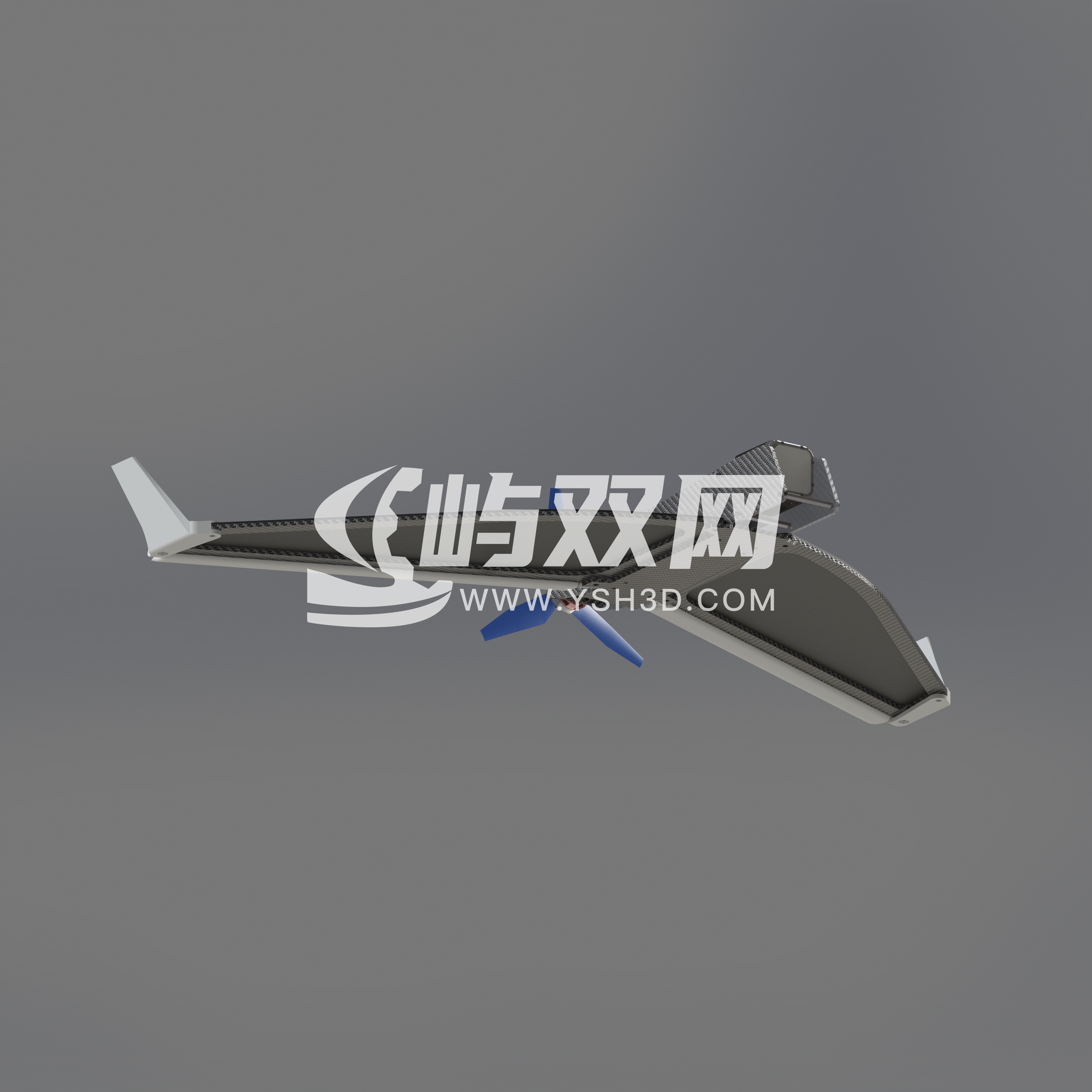 RC轻型三角翼侦察无人机