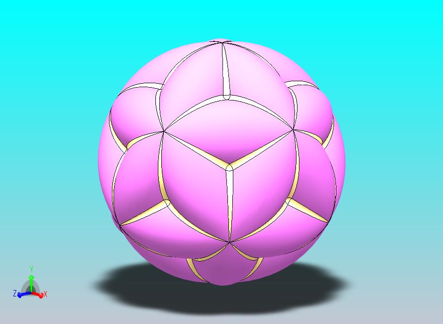 正20面花球