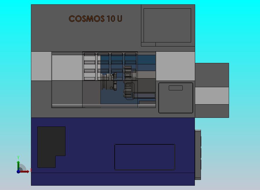 10U机床简易结构