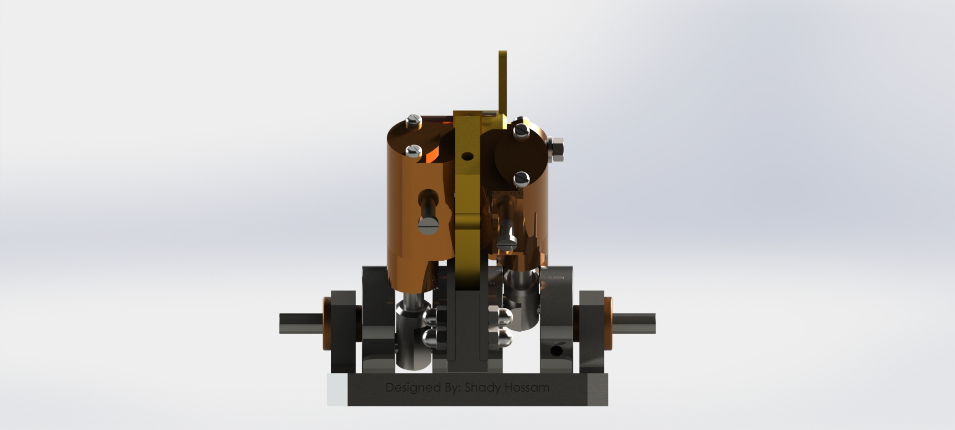 紧凑型四缸蒸汽机