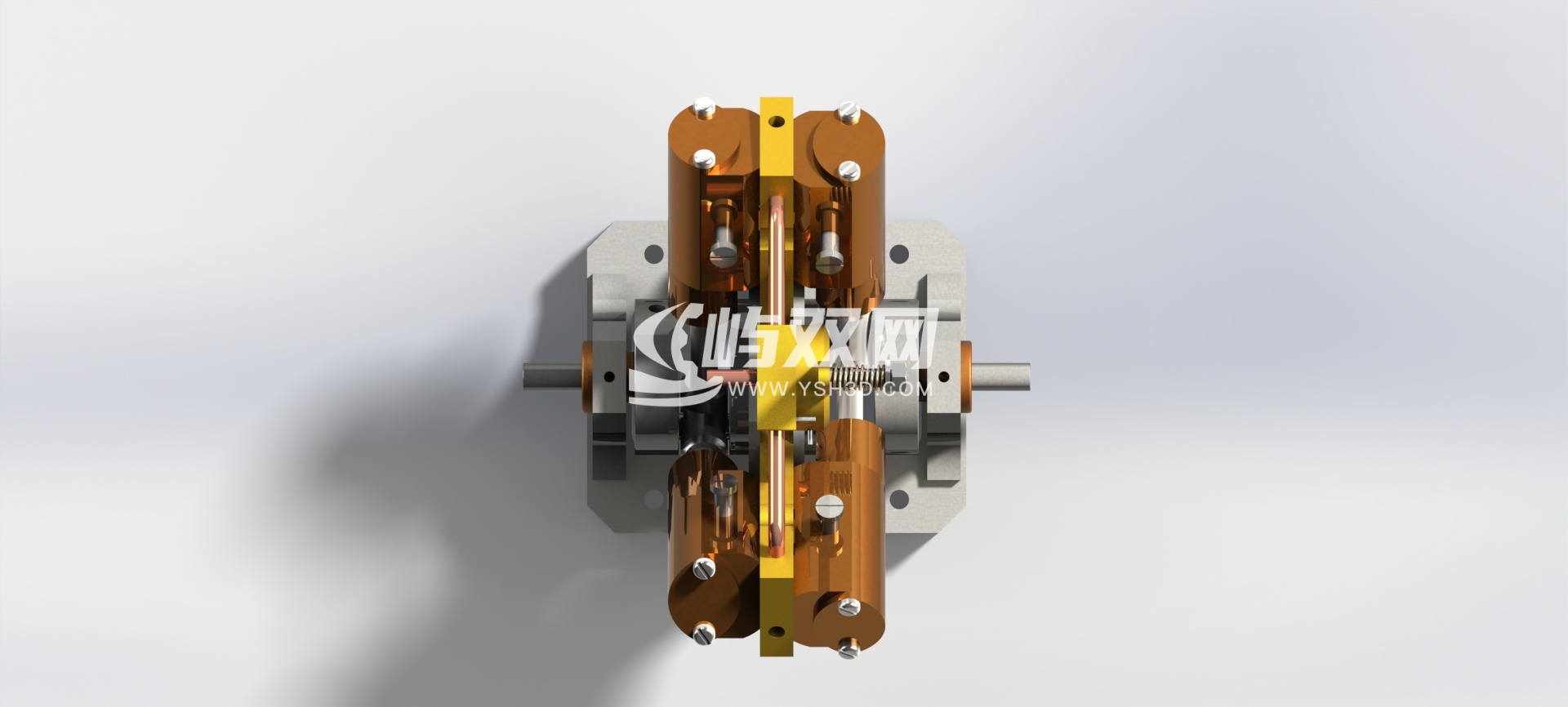 紧凑型四缸蒸汽机