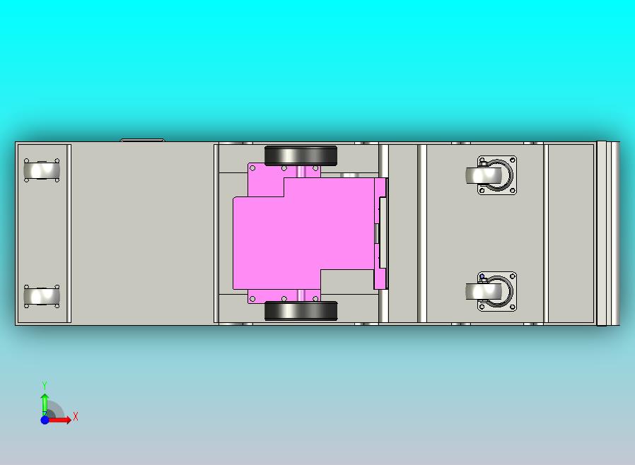 潜伏牵引型AGV小车3D图