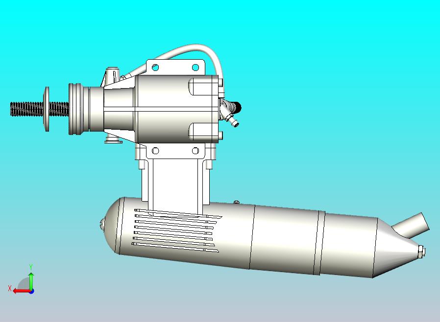 模型用发动机3D数模图纸