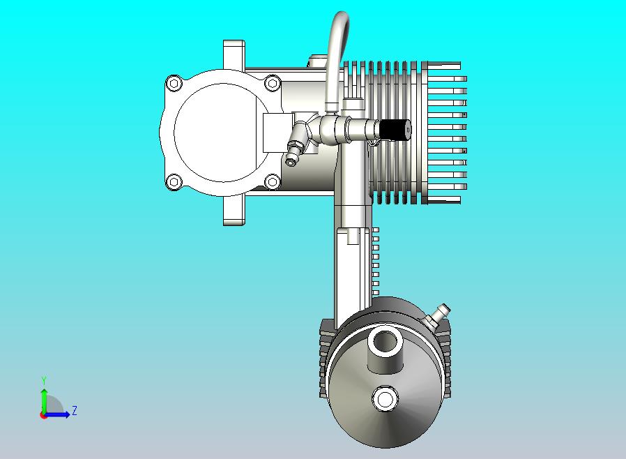 模型用发动机3D数模图纸