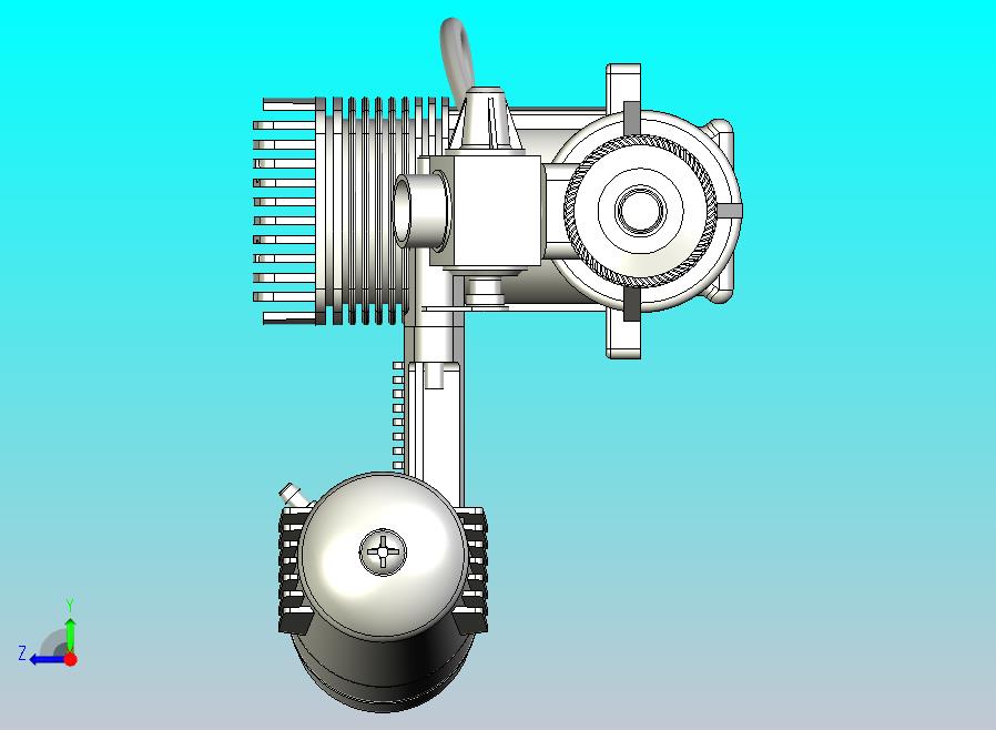 模型用发动机3D数模图纸