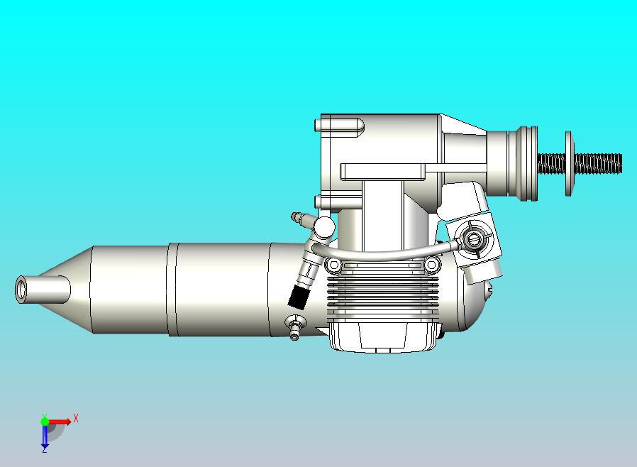 模型用发动机3D数模图纸