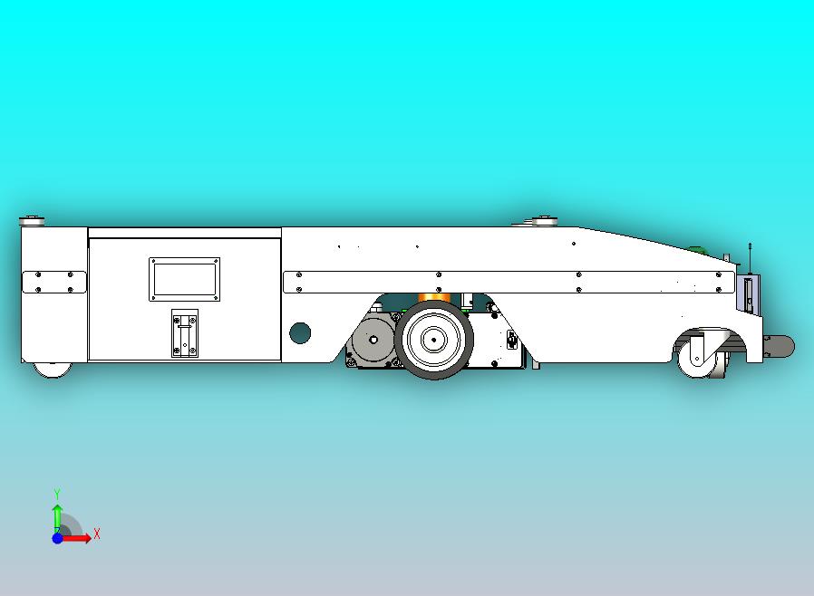 详细潜伏式AGV3D图纸三维模型