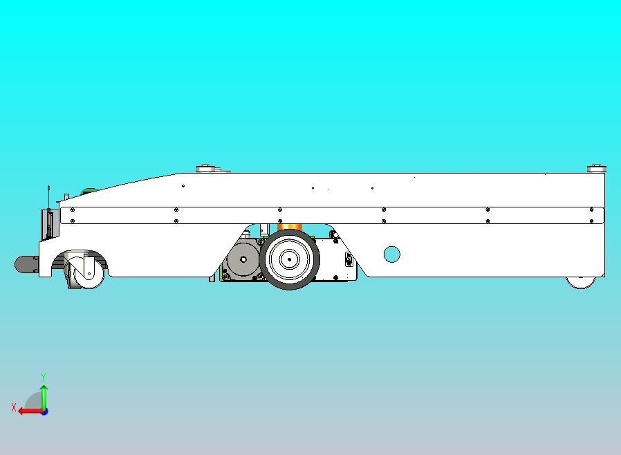 详细潜伏式AGV3D图纸三维模型