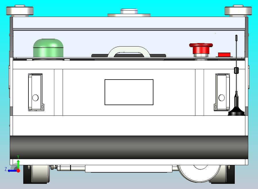 详细潜伏式AGV3D图纸三维模型