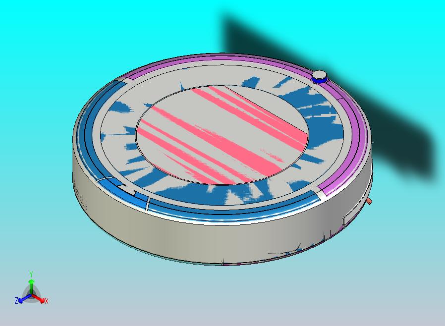 智能扫地机器人3D模型图纸