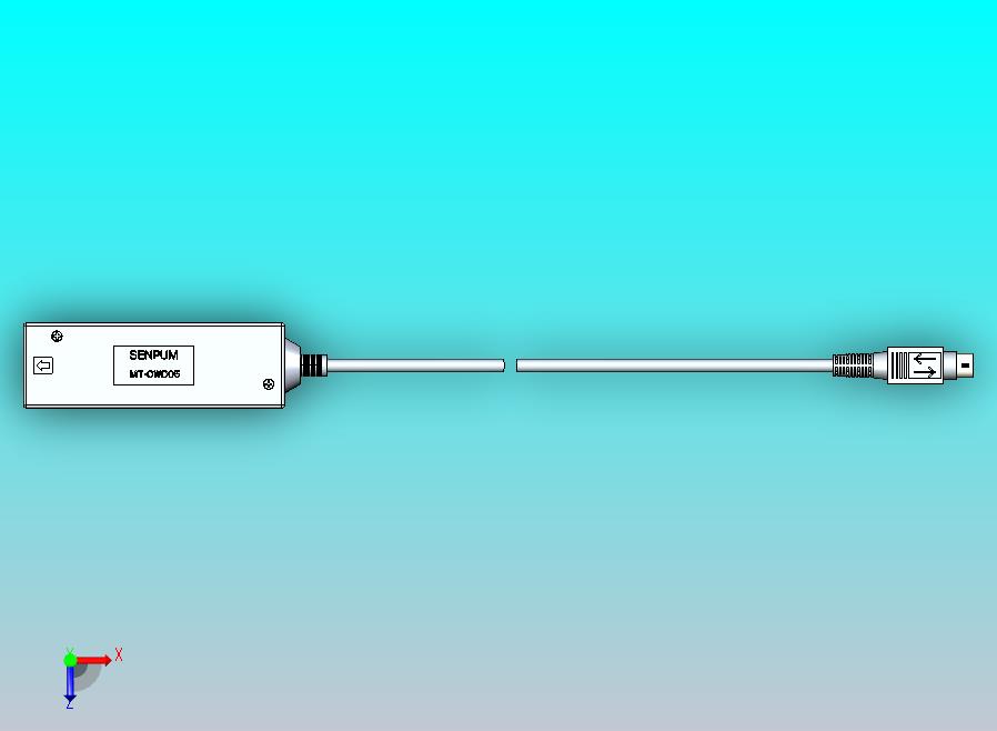深浦接触式位移传感器 MT-OWD05 信号转换器3d