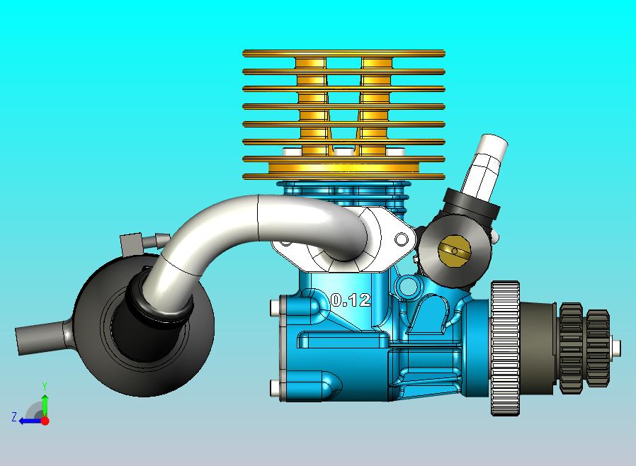 MKII发动机引擎模型3D图纸