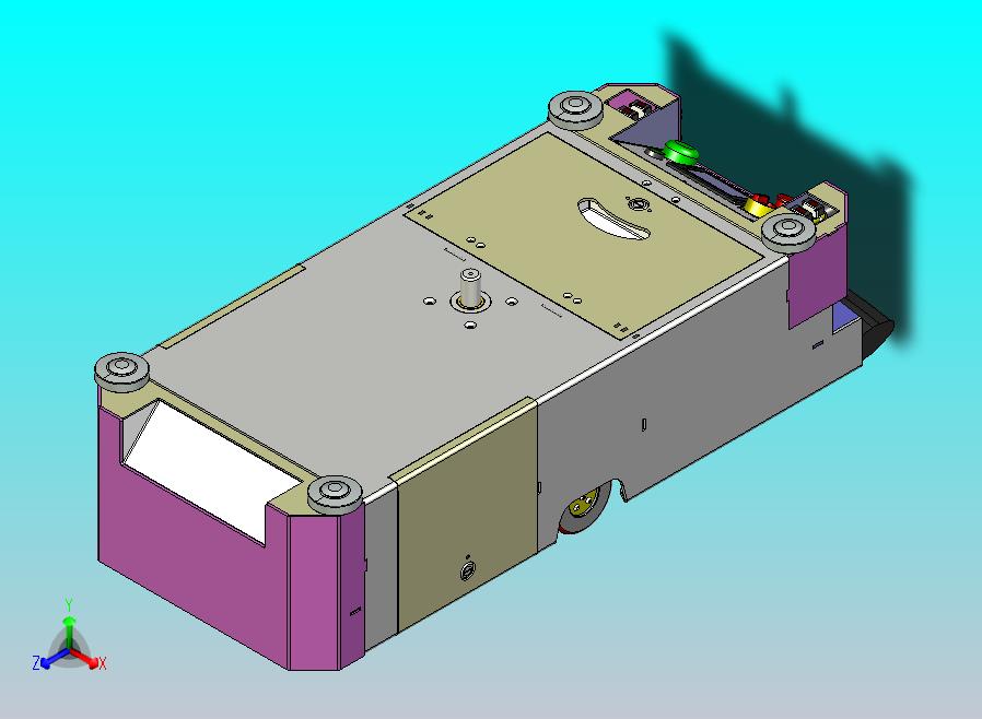 潜伏智能AGV小车模型3D图纸