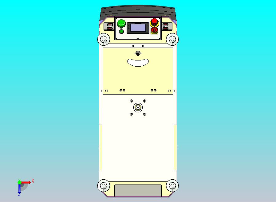 潜伏智能AGV小车模型3D图纸