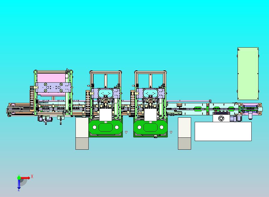 USB线材立式注塑机自动上下料3D图