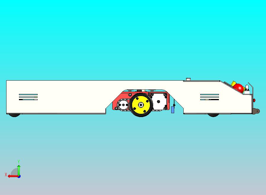潜伏型AGV运料车3D图纸模型