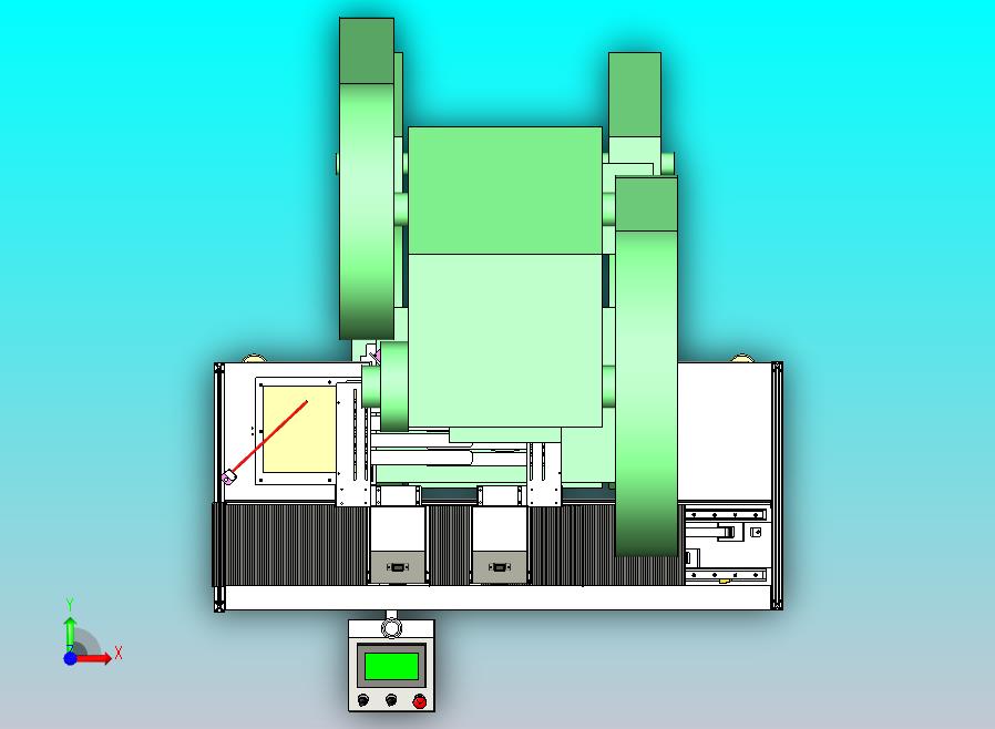 自动上料冲孔设备图纸