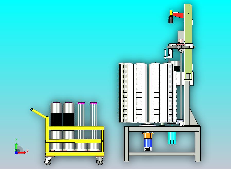 转盘上料机3D图纸模型