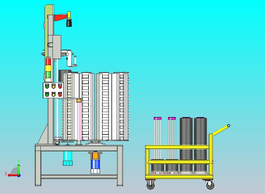 转盘上料机3D图纸模型