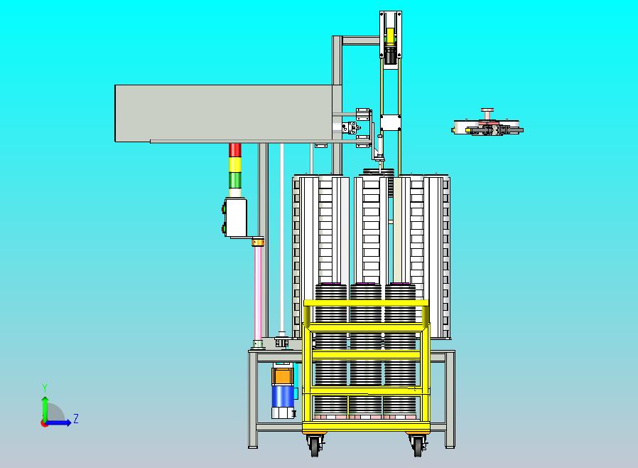 转盘上料机3D图纸模型